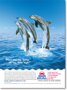 HUAL Dolphin Jump ad